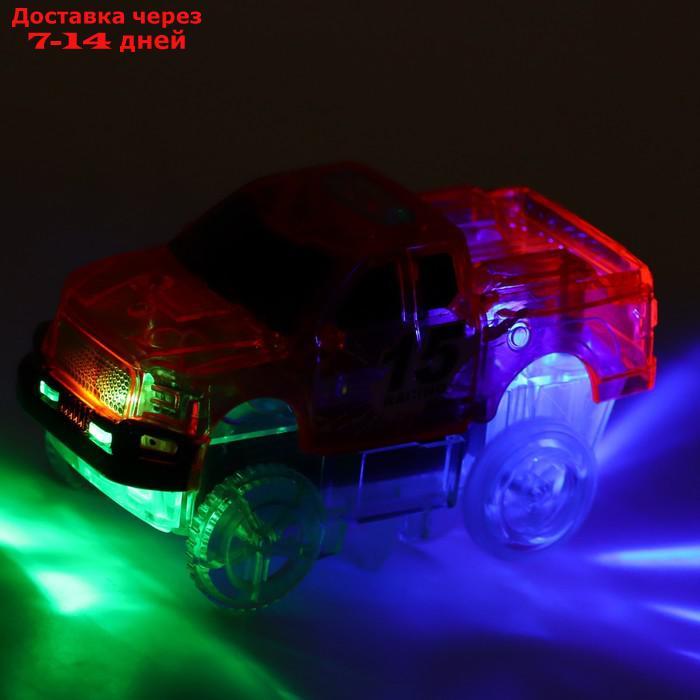 Машинка для гибкого трека Flash Track, с зацепами для петли, цвет красный - фото 5 - id-p227127740