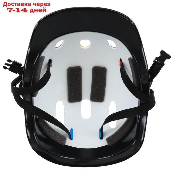 Шлем защитный детский OT-H6, размер M (55-58 см), цвет синий - фото 5 - id-p226940559