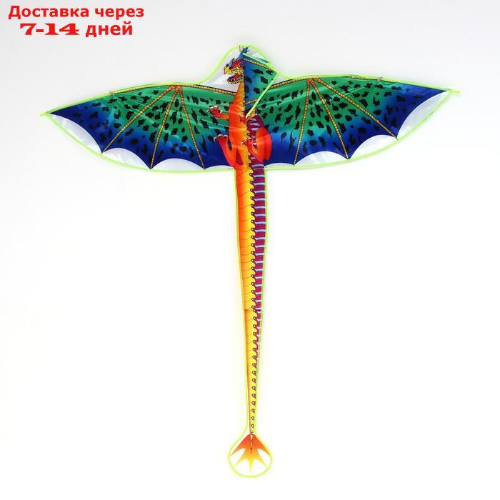Воздушный змей "Дракон", с леской, цвета МИКС - фото 1 - id-p227106800