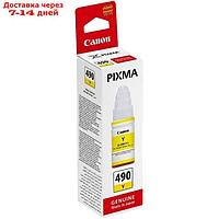 Картридж струйный Canon GI-490Y 0666C001 желтый для Canon Pixma G1400/2400/3400 (70мл)