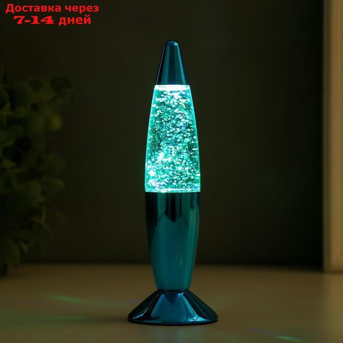 Светильник ночник Лава "Голубая ракета", 19 см (от бат. 3хLR44) - фото 2 - id-p227101104