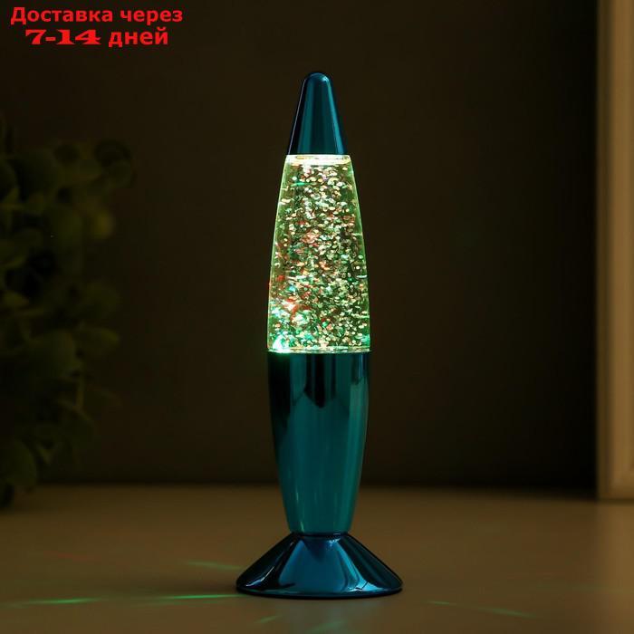Светильник ночник Лава "Голубая ракета", 19 см (от бат. 3хLR44) - фото 4 - id-p227101104