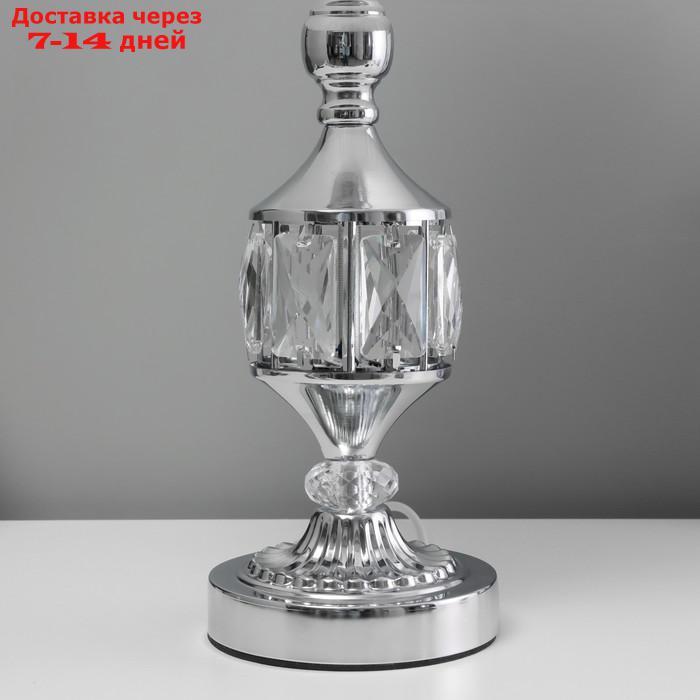 Настольная лампа Энтузиазм 1x60Вт E27 серебро 26х26х46 см - фото 4 - id-p227115474