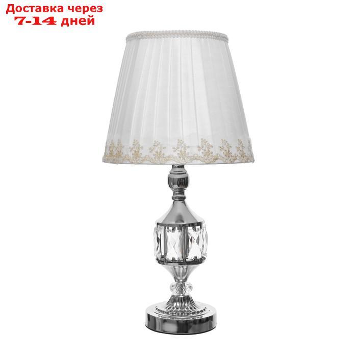 Настольная лампа Энтузиазм 1x60Вт E27 серебро 26х26х46 см - фото 6 - id-p227115474