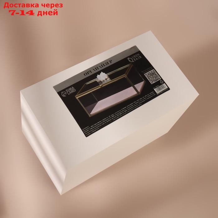 Органайзер для косметических принадлежностей "Кристалл", с крышкой, 1 секция, 17 × 11,5 × 10 см, цвет - фото 5 - id-p227104818