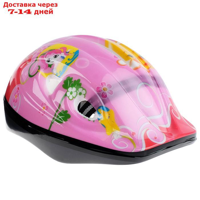 Шлем защитный детский OT-501, размер S (52-54 см), цвет розовый - фото 1 - id-p226940563