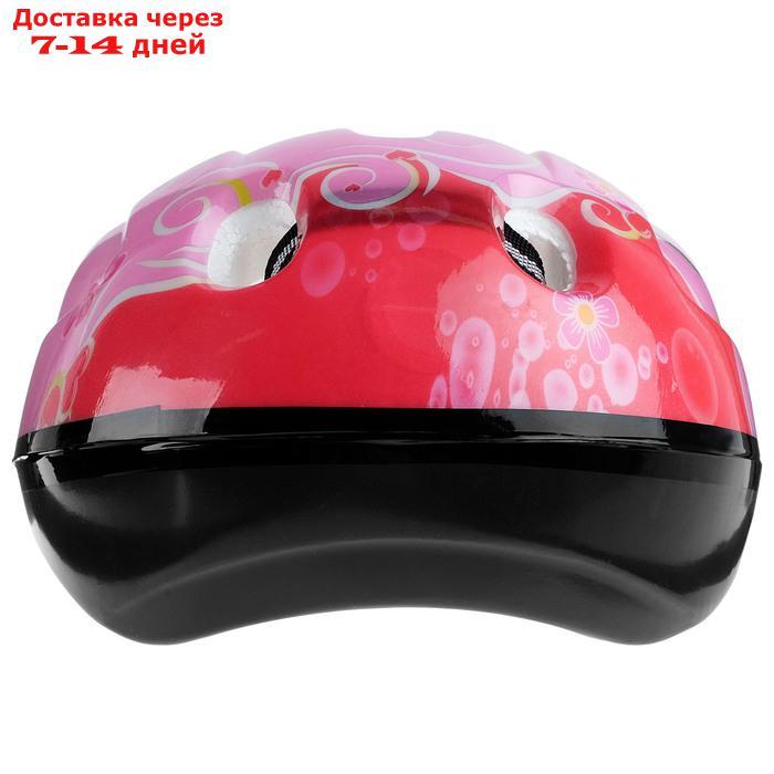 Шлем защитный детский OT-501, размер S (52-54 см), цвет розовый - фото 4 - id-p226940563