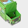 Короб для хранения 55×26×32 см "Школьный автобус", 2 отделения, цвет зелёный, фото 8