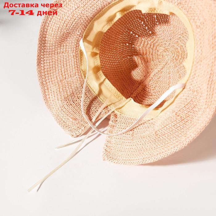 Шляпа для девочки MINAKU с бантом, цвет розовый, р-р 50-52 - фото 4 - id-p227106807
