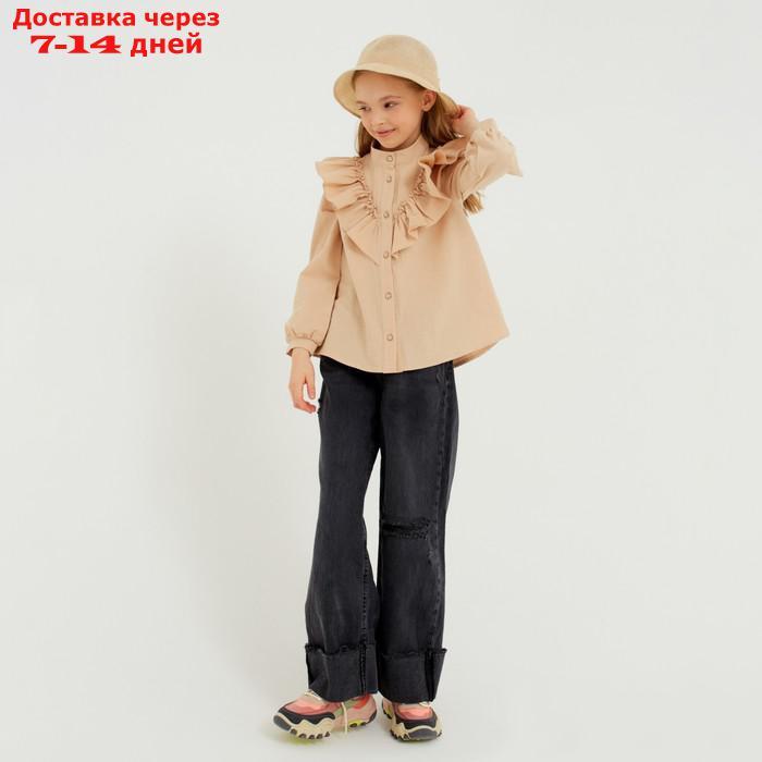 Шляпа для девочки MINAKU с бантом, цвет молочный, р-р 50-52 - фото 3 - id-p227106808