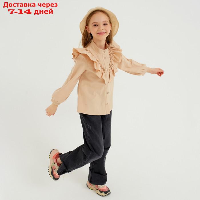 Шляпа для девочки MINAKU с бантом, цвет молочный, р-р 50-52 - фото 4 - id-p227106808