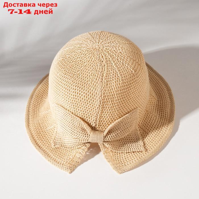 Шляпа для девочки MINAKU с бантом, цвет молочный, р-р 50-52 - фото 6 - id-p227106808