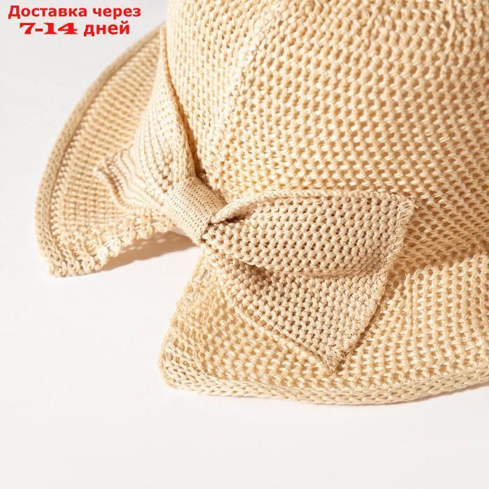 Шляпа для девочки MINAKU с бантом, цвет молочный, р-р 50-52 - фото 7 - id-p227106808