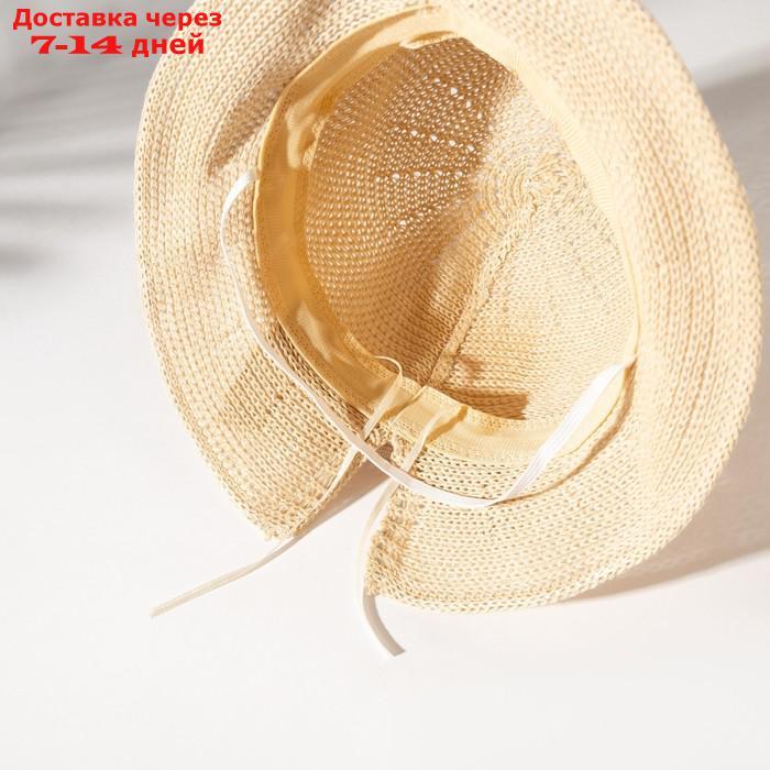 Шляпа для девочки MINAKU с бантом, цвет молочный, р-р 50-52 - фото 8 - id-p227106808