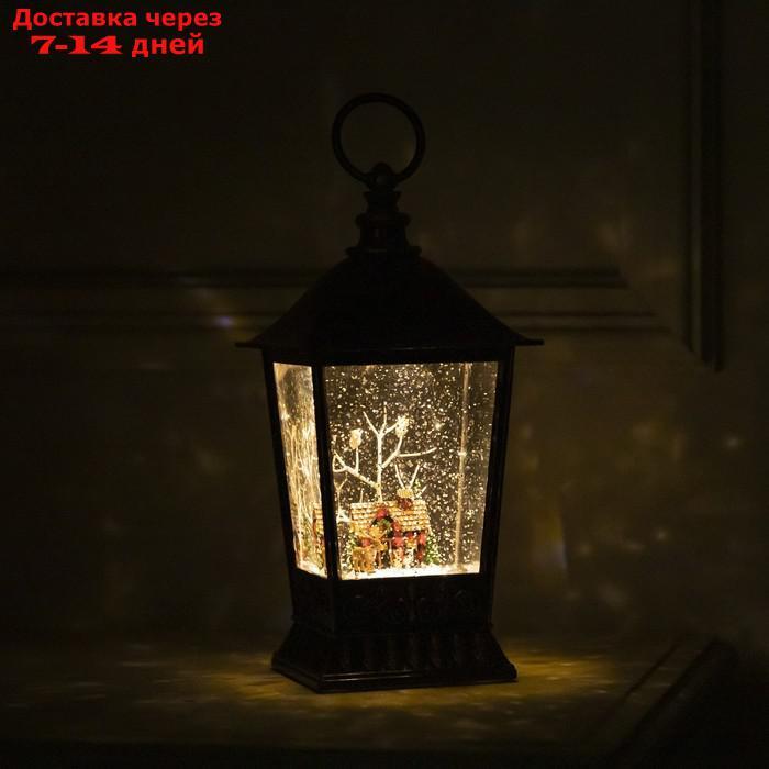 Фигура светодиодная фонарь "Украшенный дом", 12х24 см, USB, музыка, Т/БЕЛЫЙ - фото 5 - id-p227116599