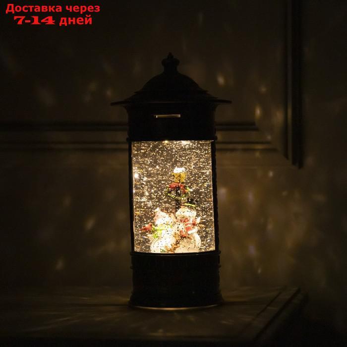 Фигура светодиодная фонарь "Пара снеговиков" 14х27 см, USB, музыка, Т/БЕЛЫЙ - фото 5 - id-p227116600