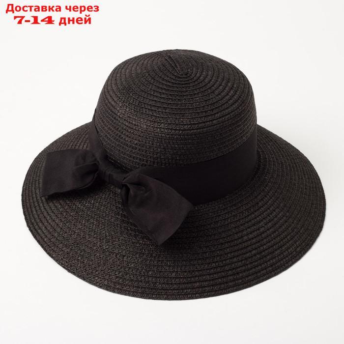 Шляпа женская MINAKU "Beach", размер 56-58, цвет черный - фото 1 - id-p227108724