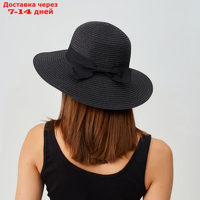 Шляпа женская MINAKU "Beach", размер 56-58, цвет черный - фото 5 - id-p227108724