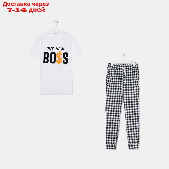 Пижама мужская (футболка и брюки) KAFTAN "Boss" р.56 - фото 8 - id-p227123788