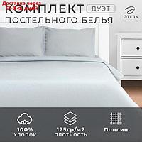 Постельное бельё Этель Дуэт Silver garden 143х215-2 шт, 220х240, 50х70-2 шт, 100% хлопок, поплин125г/м2