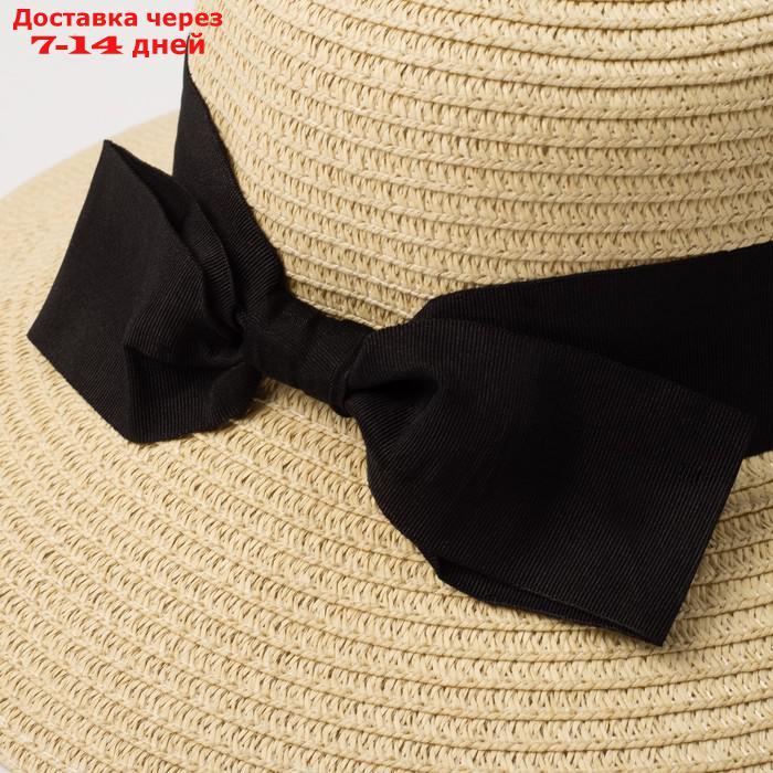 Шляпа женская MINAKU "Beach", размер 56-58, цвет бежевый - фото 2 - id-p227108727