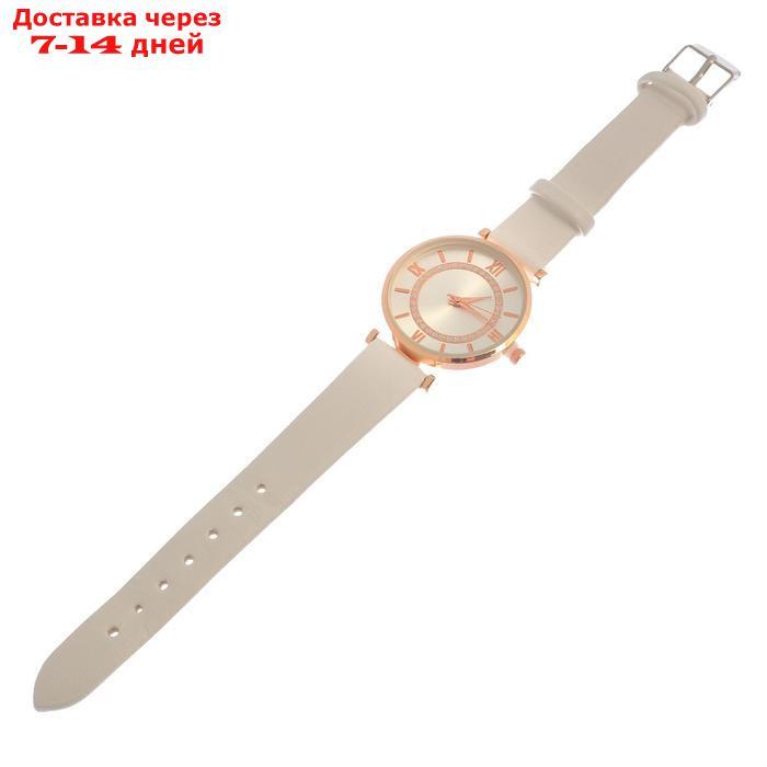 Часы наручные женские "Мелла", d=3 см, белый ремешок - фото 3 - id-p227108728