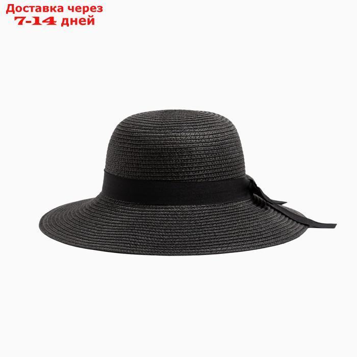 Шляпа женская MINAKU "Summer joy", размер 56-58, цвет черный - фото 1 - id-p227108732