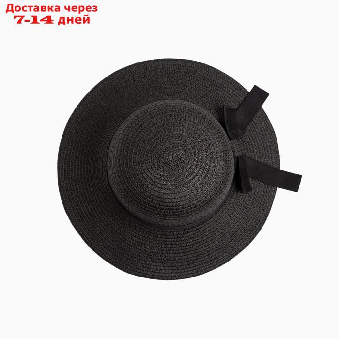 Шляпа женская MINAKU "Summer joy", размер 56-58, цвет черный - фото 2 - id-p227108732