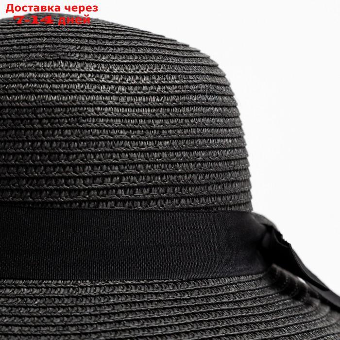 Шляпа женская MINAKU "Summer joy", размер 56-58, цвет черный - фото 3 - id-p227108732