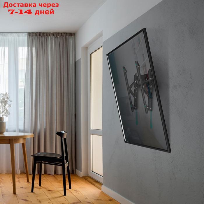 Кронштейн ONKRON TM5, для ТВ, наклонный, 32"-65", 35-145 мм от стены, черный - фото 2 - id-p227122679