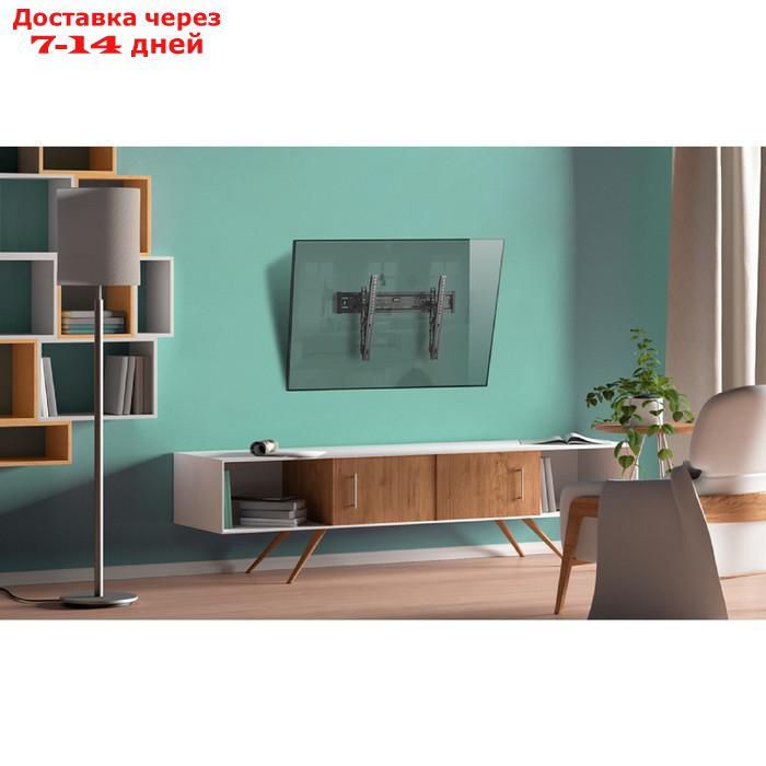 Кронштейн ONKRON TM6, для ТВ, наклонный, 43"-85", 35-145 мм от стены, черный - фото 8 - id-p227122681