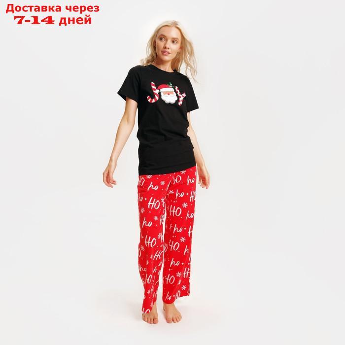Пижама новогодняя женская (футболка и брюки) KAFTAN Joy, размер 44-46 - фото 4 - id-p227123798