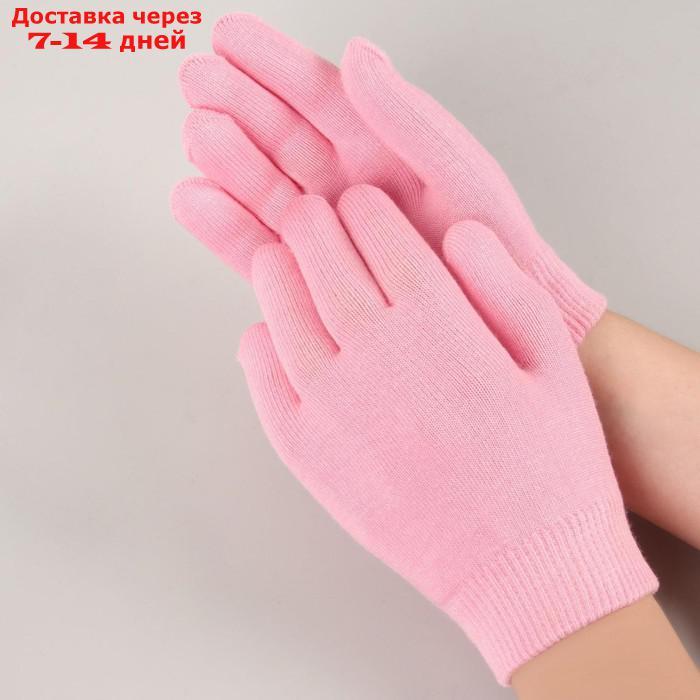 Перчатки гелевые, увлажняющие, one size, цвет розовый - фото 1 - id-p227101127