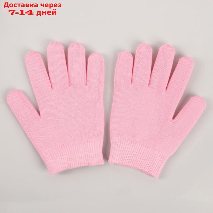 Перчатки гелевые, увлажняющие, one size, цвет розовый - фото 2 - id-p227101127