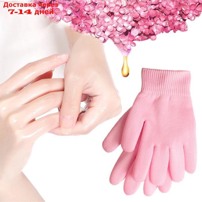 Перчатки гелевые, увлажняющие, one size, цвет розовый - фото 4 - id-p227101127