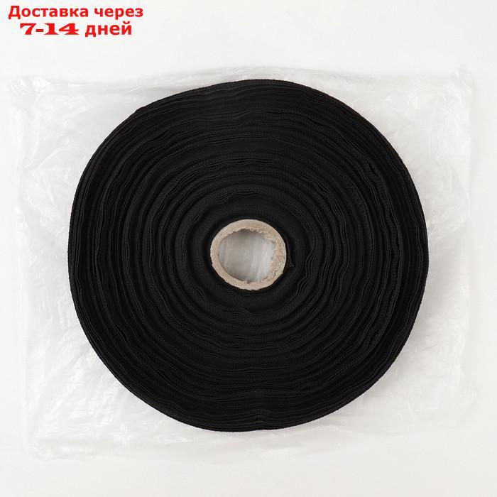 Лента брючная, 15 мм, 50 ± 1 м, цвет чёрный - фото 2 - id-p227115505