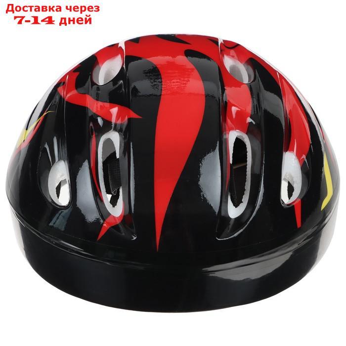 Шлем защитный детский OT-H6, размер S (52-54 см), цвет чёрный - фото 3 - id-p226940840