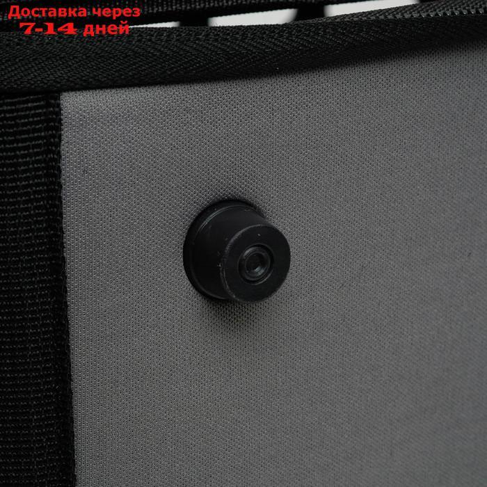 Складная сумка-переноска с отдельным входом, материал EVA, 43,5 х 28 х 33 см, серая - фото 8 - id-p227097829