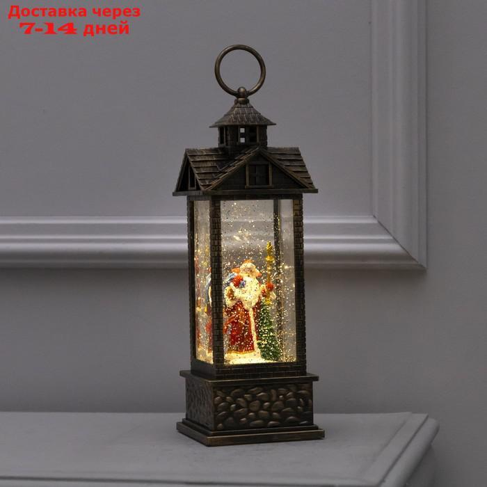 Фигура светодиодная фонарь "Дед Мороз с подарками", 10.5х31 см, USB, музыка, Т/БЕЛЫЙ - фото 1 - id-p227116617