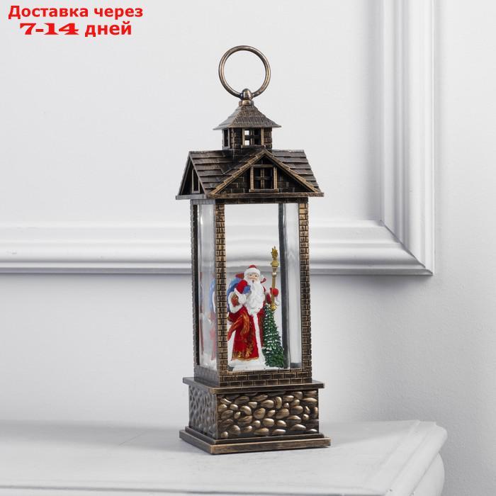 Фигура светодиодная фонарь "Дед Мороз с подарками", 10.5х31 см, USB, музыка, Т/БЕЛЫЙ - фото 2 - id-p227116617