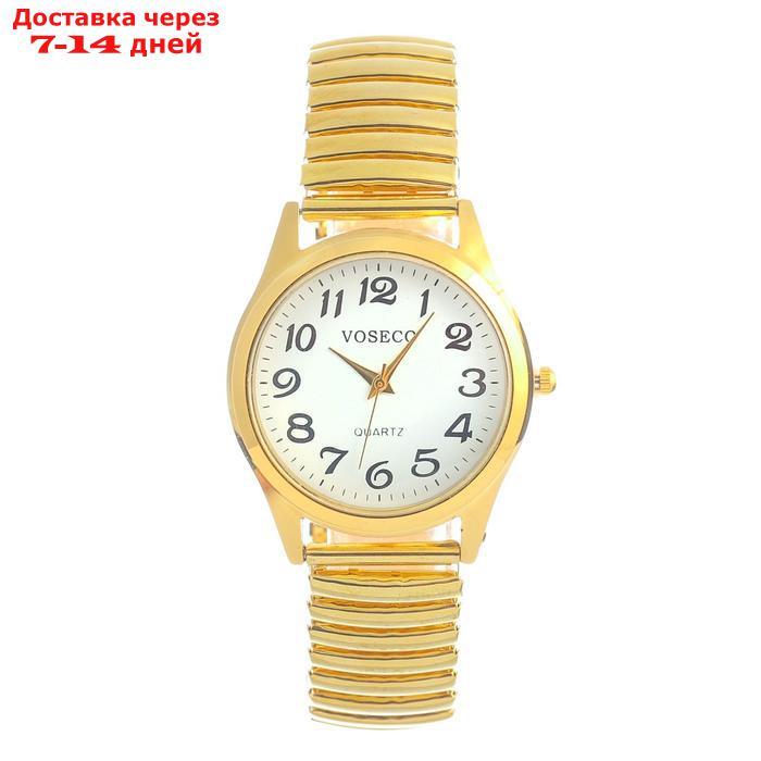 Часы наручные женские, браслет "резинка" золото - фото 1 - id-p227108733