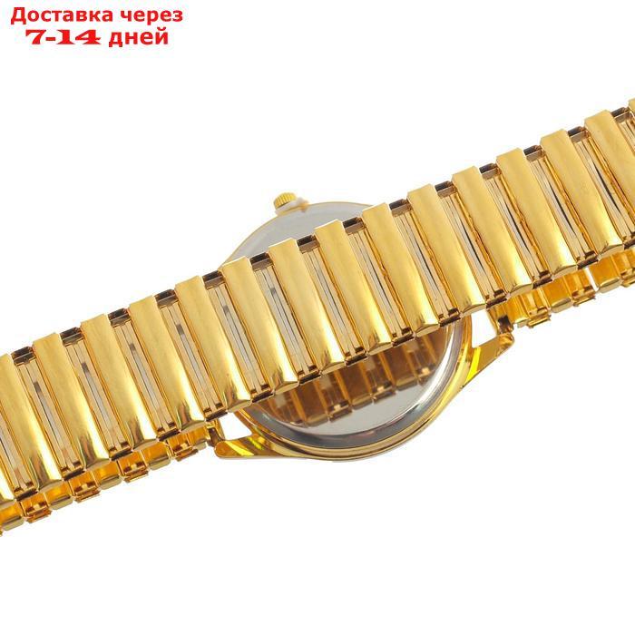 Часы наручные женские, браслет "резинка" золото - фото 3 - id-p227108733