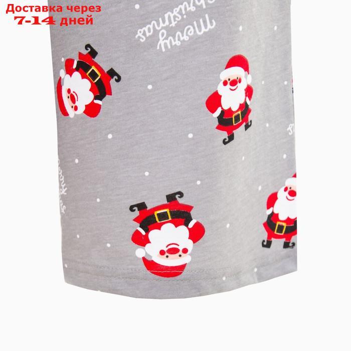 Пижама новогодняя женская (футболка и брюки) KAFTAN "Дед мороз", размер 44-46 - фото 8 - id-p227123807