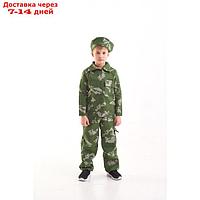 Карнавальный костюм "Пограничник", берет, куртка, штаны, 8-10 лет, рост 140-152 см