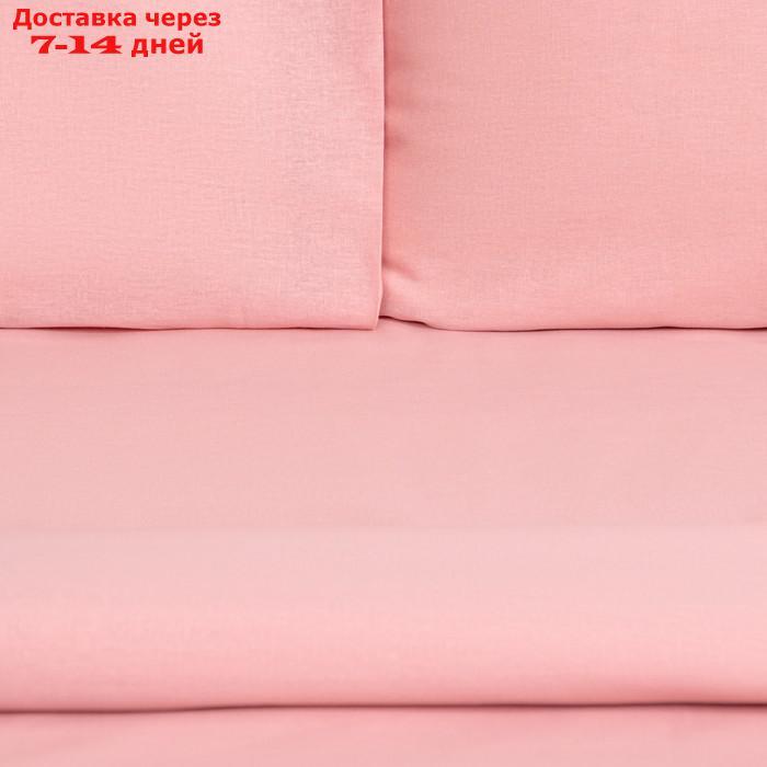 Постельное бельё Этель Евро "Розовый нектар" 200х215, 220х240, 50х70-2 шт, 100% хлопок, бязь 125г/м2 - фото 4 - id-p227117732