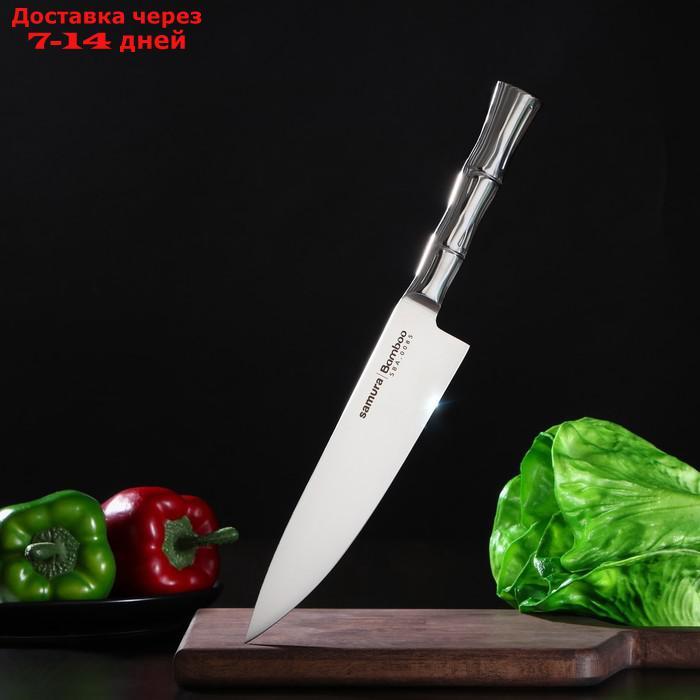 Нож кухонный SAMURA BAMBOO шеф, лезвие 20 см, сталь AUS-8 - фото 1 - id-p227012122