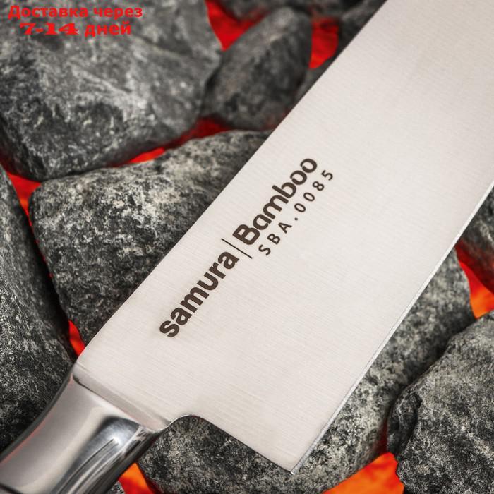 Нож кухонный SAMURA BAMBOO шеф, лезвие 20 см, сталь AUS-8 - фото 3 - id-p227012122