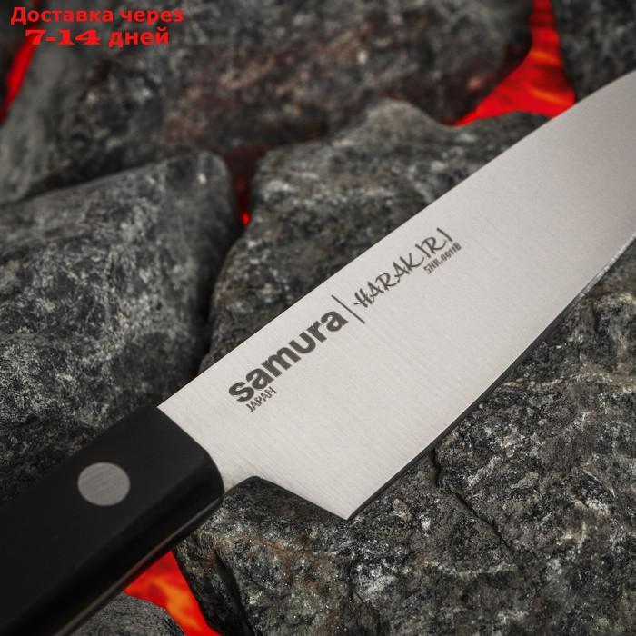 Нож Samura HARAKIRI овощной, лезвие 10 см, чёрная рукоять, сталь AUS-8 - фото 3 - id-p227012129