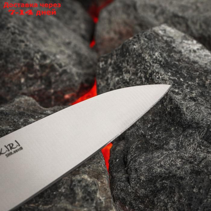 Нож Samura HARAKIRI овощной, лезвие 10 см, чёрная рукоять, сталь AUS-8 - фото 4 - id-p227012129