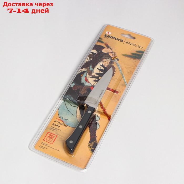 Нож Samura HARAKIRI овощной, лезвие 10 см, чёрная рукоять, сталь AUS-8 - фото 5 - id-p227012129